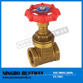 Venta caliente de la válvula de puerta de la rueda de cadena de cobre amarillo en China (BW-G05)